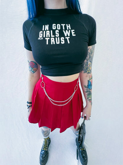 in goth girls we trust crop