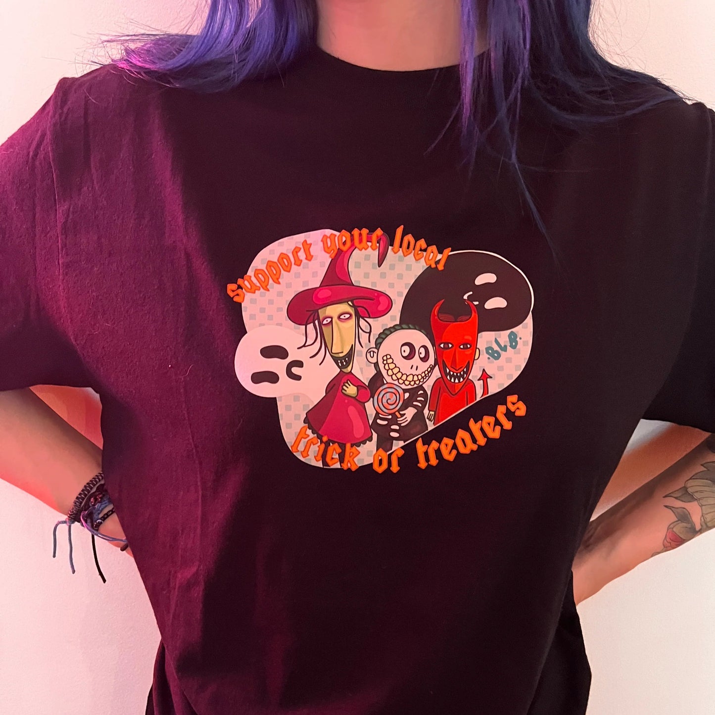 support your local trick or treaters t-shirt