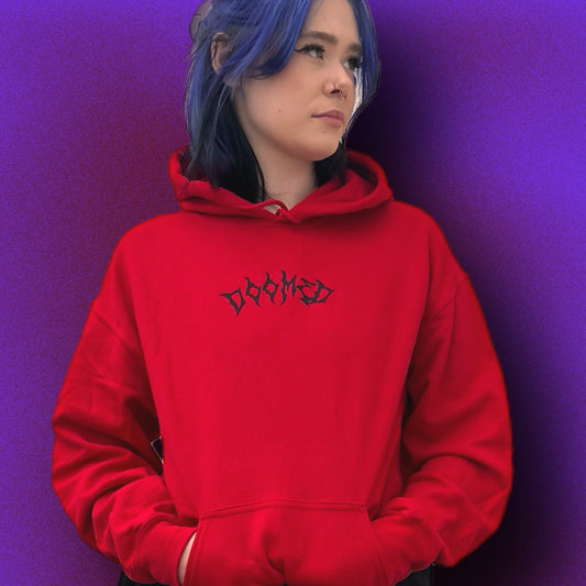 DOOMED hoodie (red)