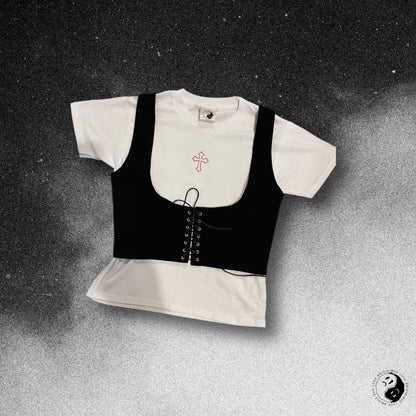 Mourning baby tee (white)