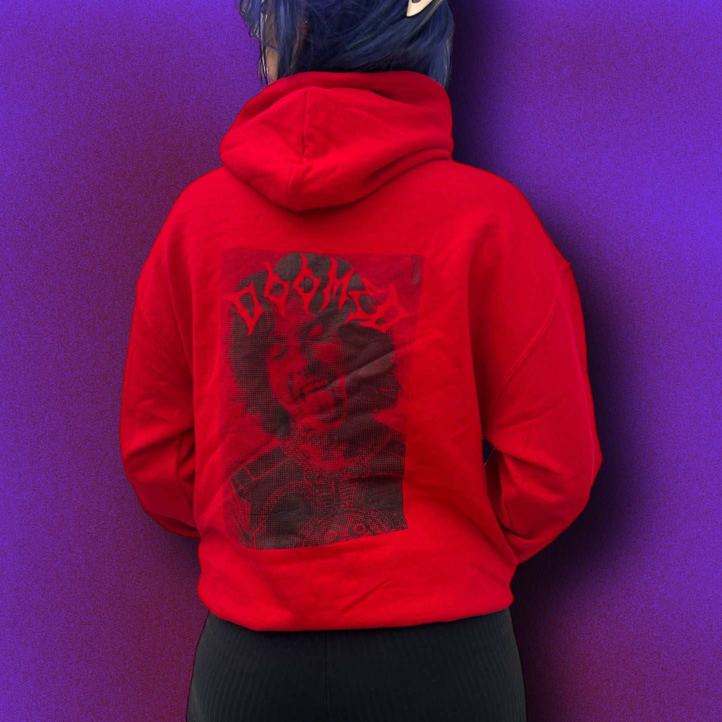 DOOMED hoodie (red)