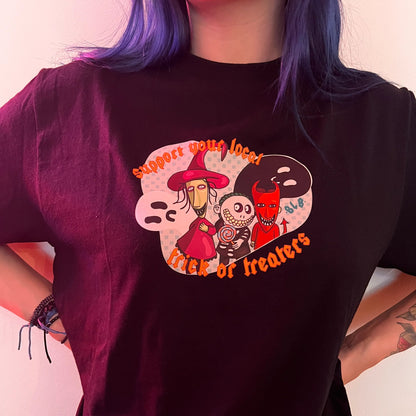 support your local trick or treaters t-shirt