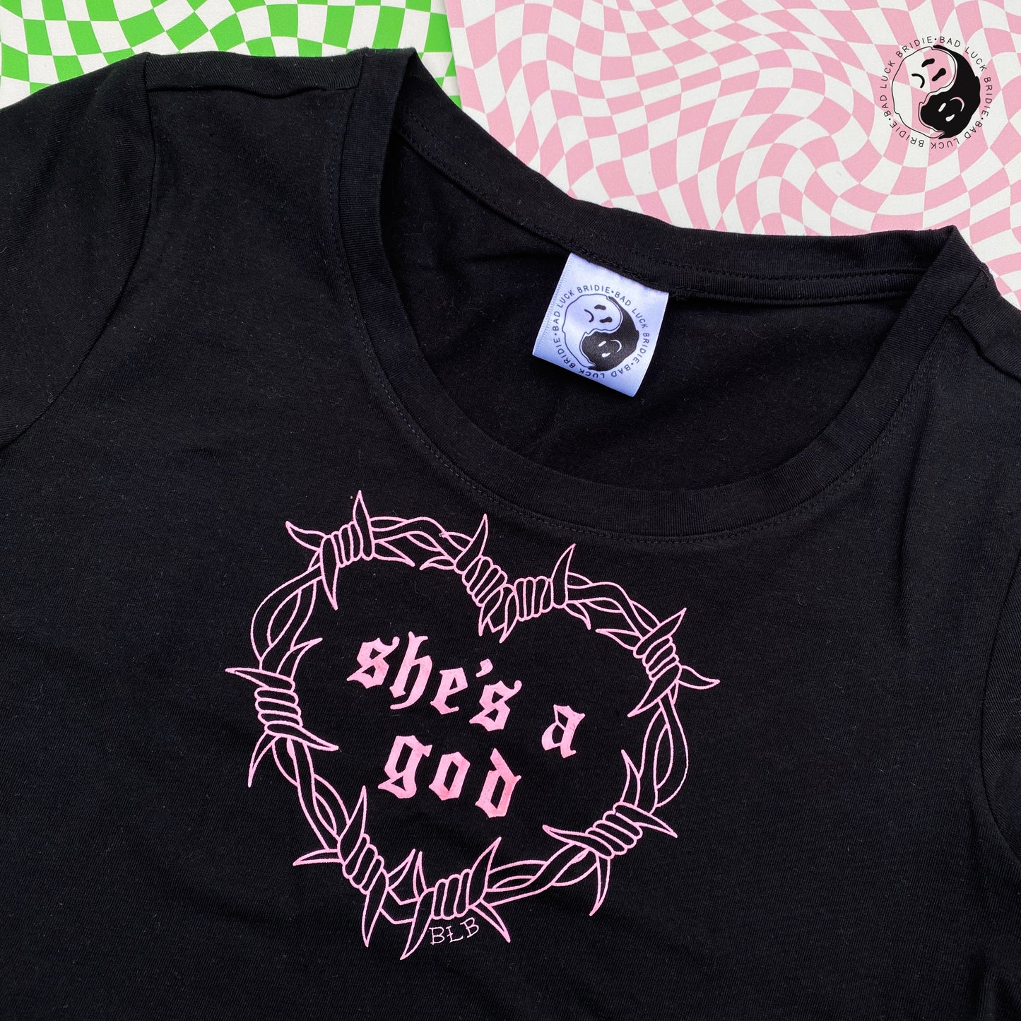 She's a God Cropped Tee