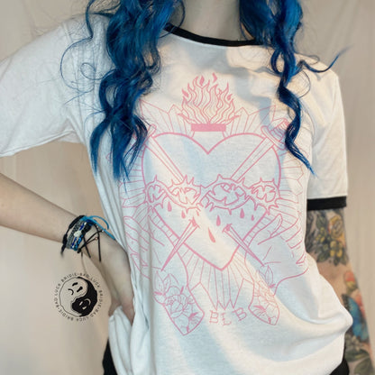 Sacred Heart Ringer Tee