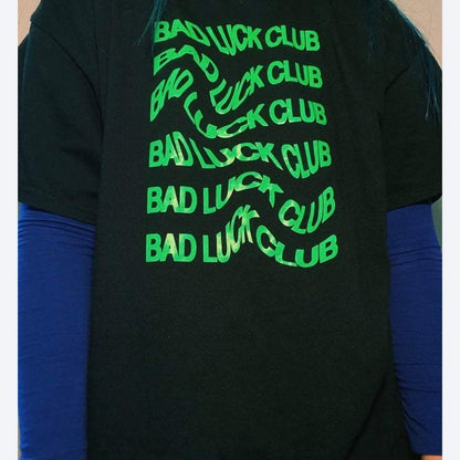 Neon Bad Luck Club T-shirt (pink or green)